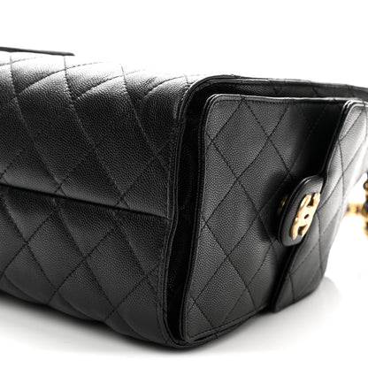 Chanel Caviar Quilted Small Chanel 25 Handbag Black 10 of 11