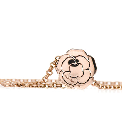 Chanel 18K Rose Gold Diamond Extrait de Camelia Bracelet 3 of 4