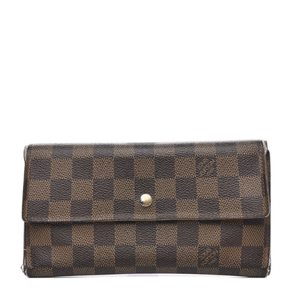 Louis Vuitton Damier Ebene Porte Tresor International Wallet 1 of 16