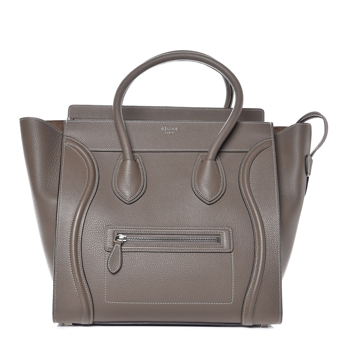 Drummed Calfskin Mini Luggage Souris