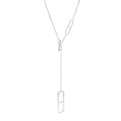 Hermes Sterling Silver Ever Chaine d'Ancre Long Lariat Necklace 1 of 3