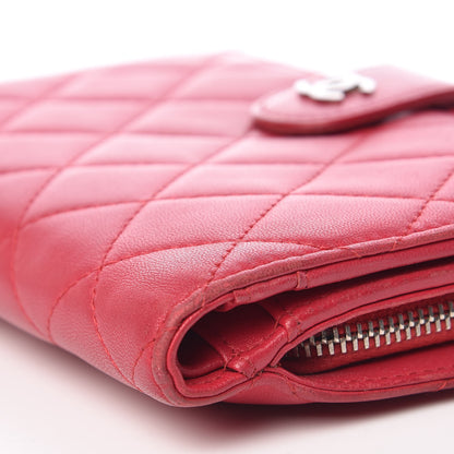Chanel Lambskin Quilted Zipped Pocket Wallet Fuchsia 10 of 13