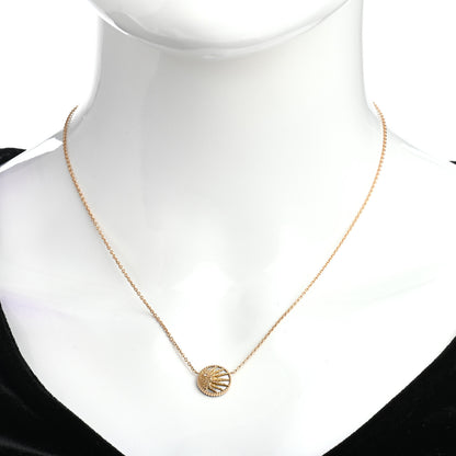 Christian Dior 18K Yellow Gold Diamond Black Onyx Mother of Pearl Rose Celeste Pendant Necklace 3 of 7