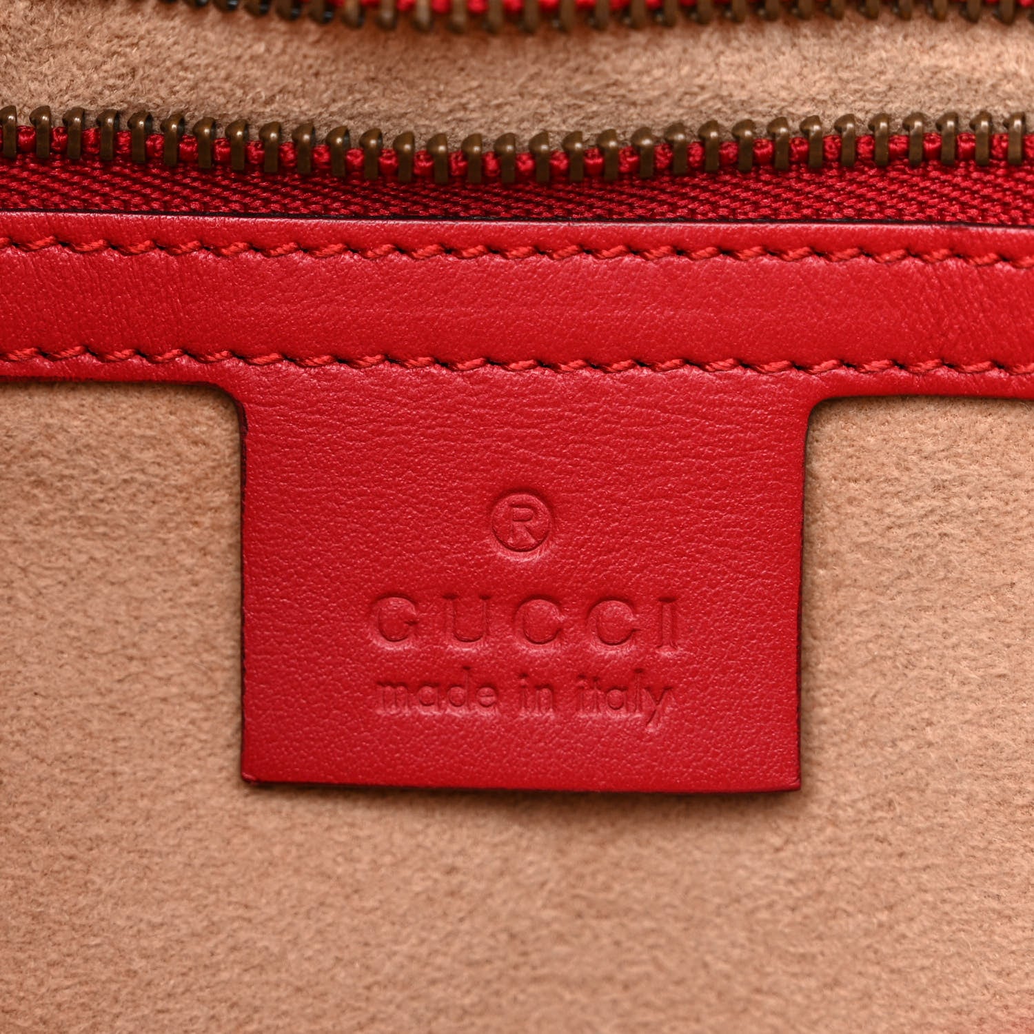 Gucci Calfskin Matelasse Small GG Marmont Shoulder Bag Hibiscus Red 6 of 11