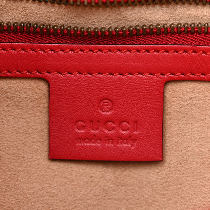 Gucci Calfskin Matelasse Small GG Marmont Shoulder Bag Hibiscus Red 6 of 11