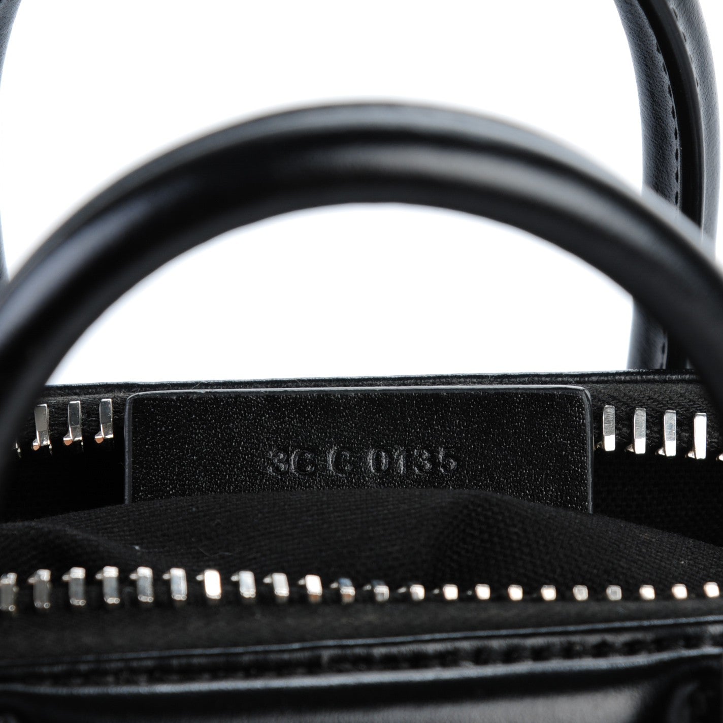 Shiny Lord Calfskin Mini Antigona Black