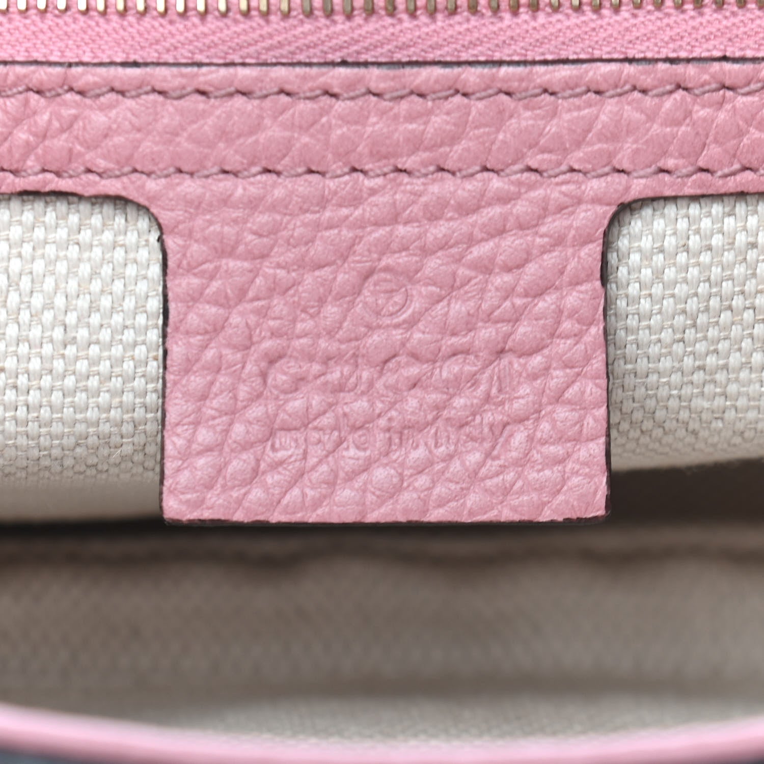 Gucci Pebbled Calfskin Medium Soho Flap Crossbody Pink 6 of 9