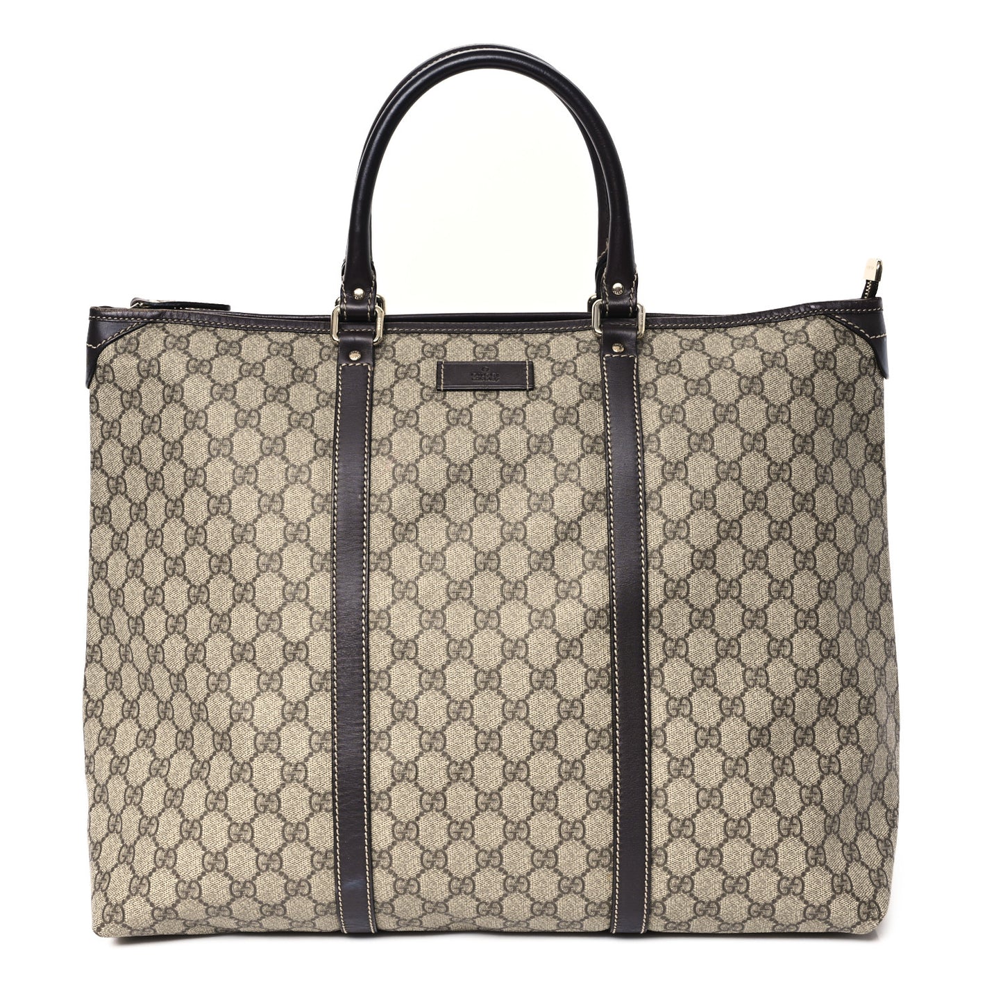 GG Plus Monogram Medium Joy Tote Dark Brown