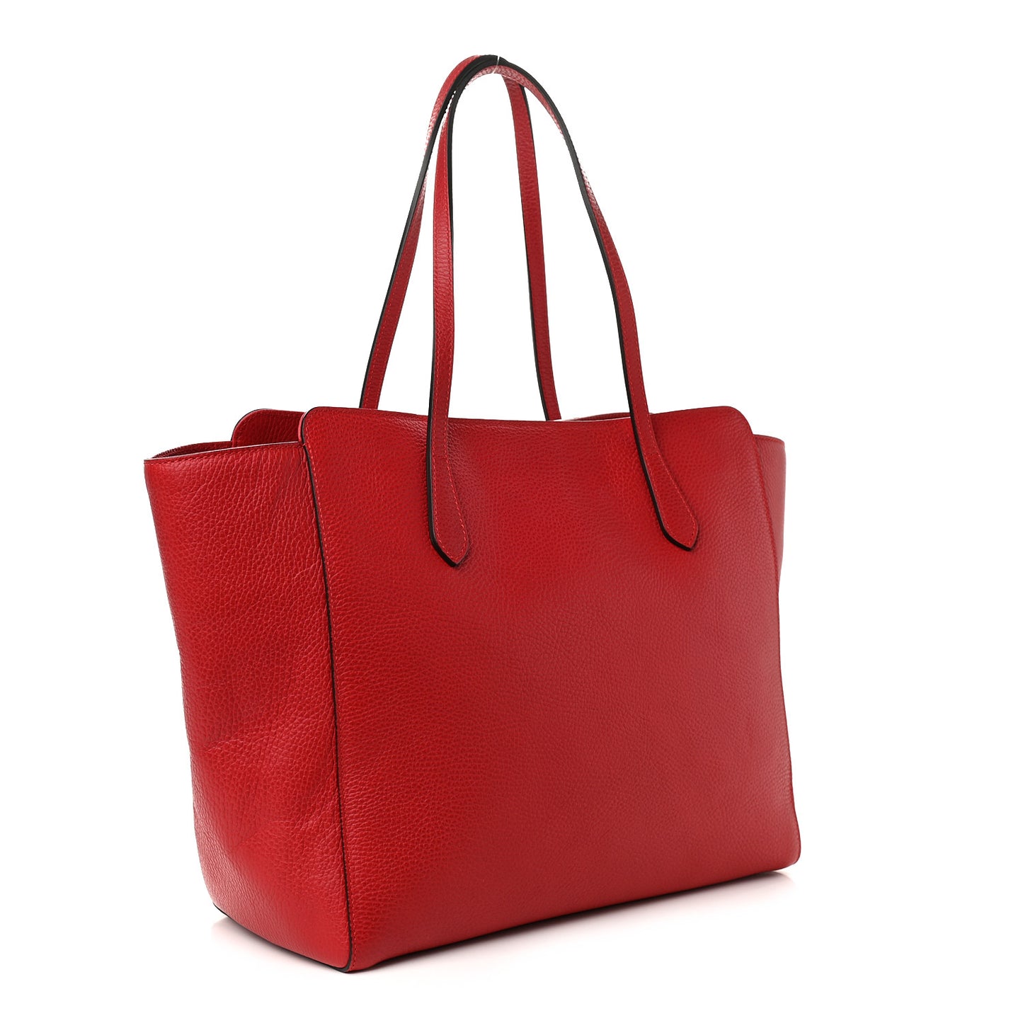 Dollar Calfskin Medium Swing Tote Red