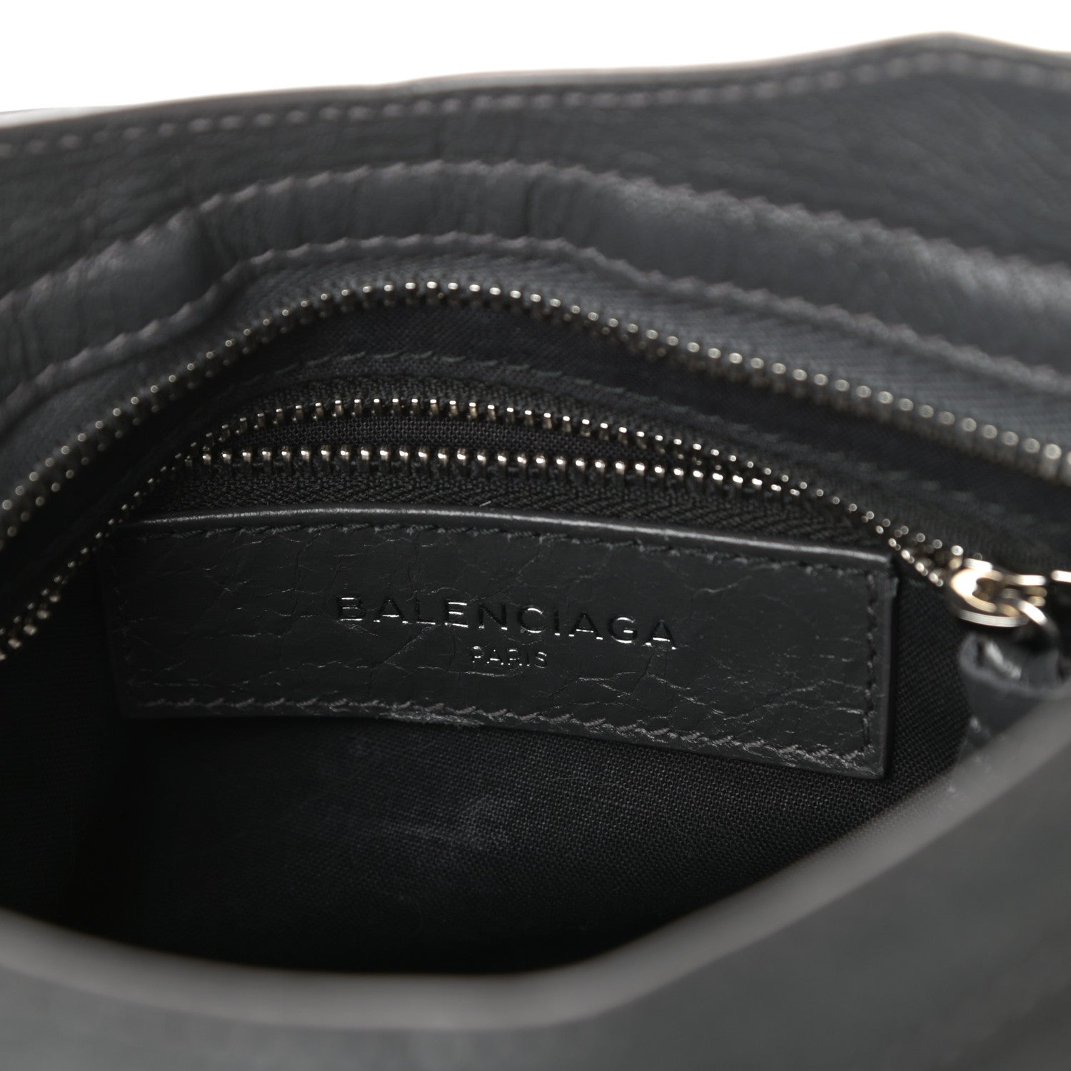 Balenciaga Agneau Classic Silver Hardware Mini City Gris Fossile 6 of 9