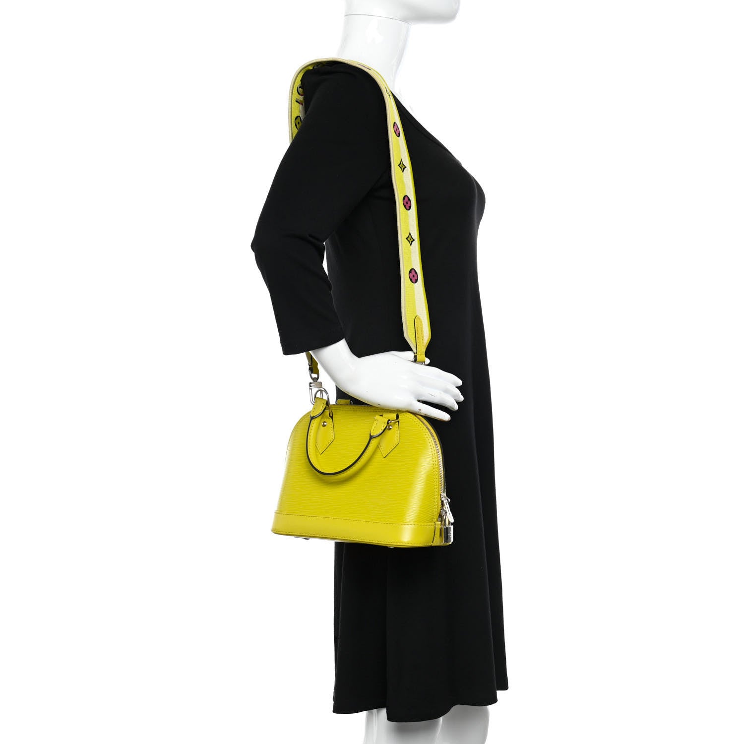 Louis Vuitton Epi Jacquard Alma BB Yellow Citron 2 of 9