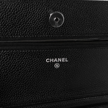 Chanel Caviar Quilted Wallet on Chain WOC Black 5 of 11