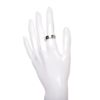 Cartier 18K White Gold 5.5mm LOVE Ring 54 6.75 2 of 4