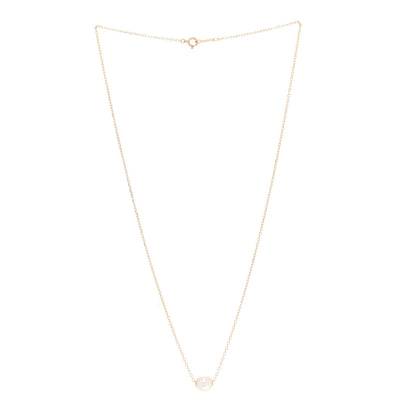 Mikimoto 18K Yellow Gold Akoya Pearl 8mm Single Pendant Necklace 3 of 8