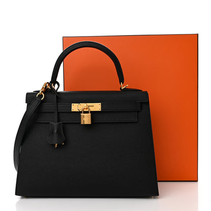 Hermes Epsom Kelly Sellier 28 Black 11 of 11