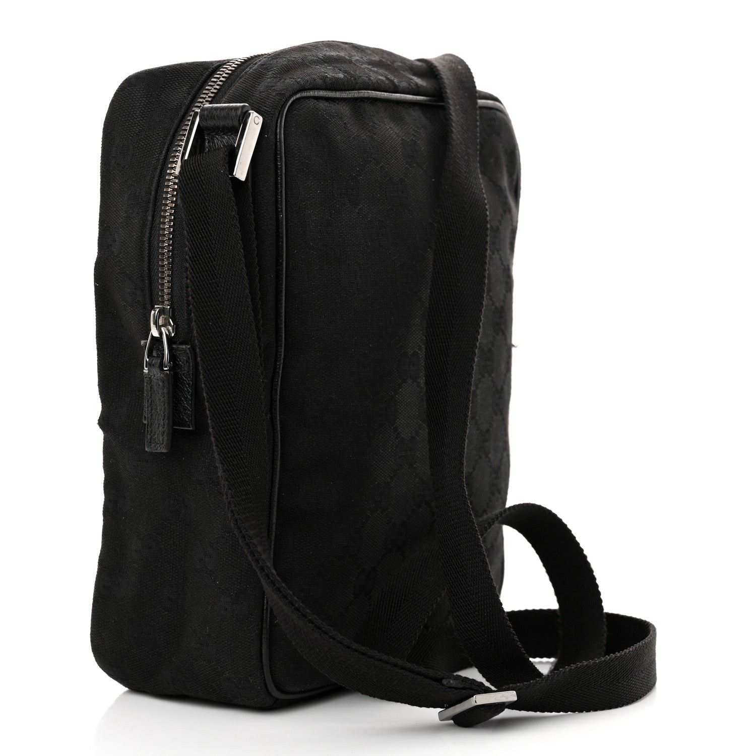 Gucci Monogram Messenger Bag Black 3 of 13