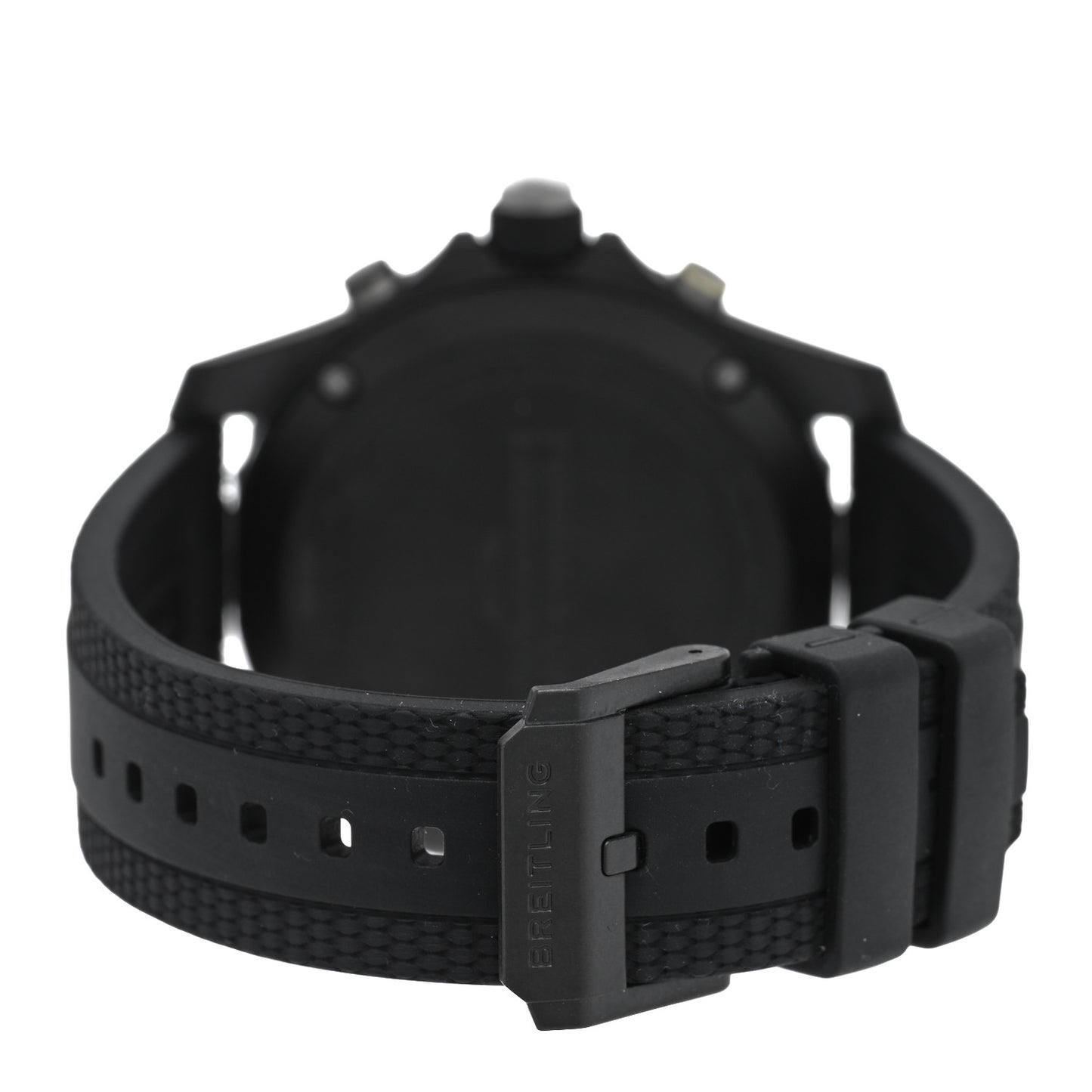 Breitlight Rubber 44mm Endurance Pro Chronograph Quartz Watch Black X82310