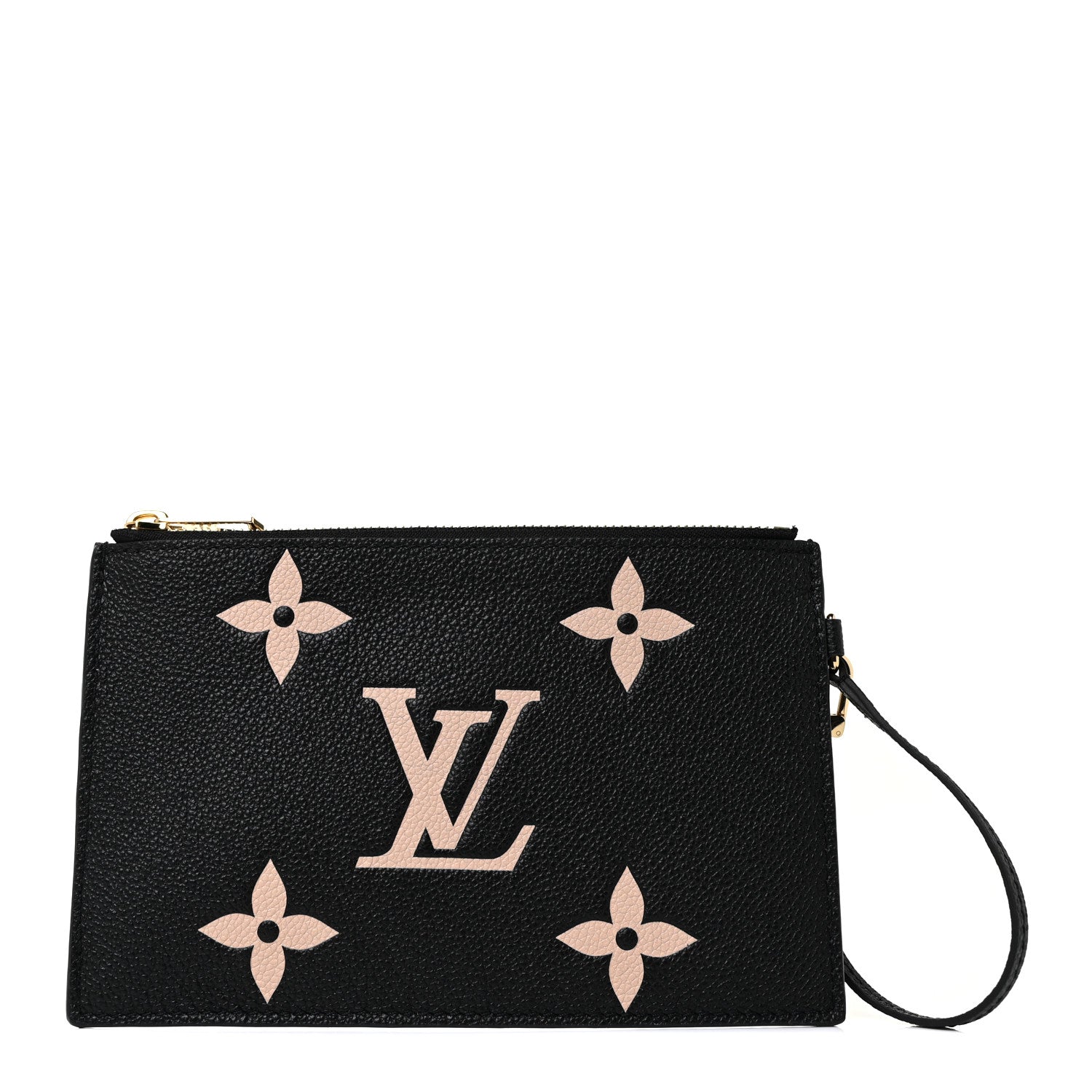 Louis Vuitton Empreinte Monogram Giant Neonoe MM Pochette Black Beige 1 of 8