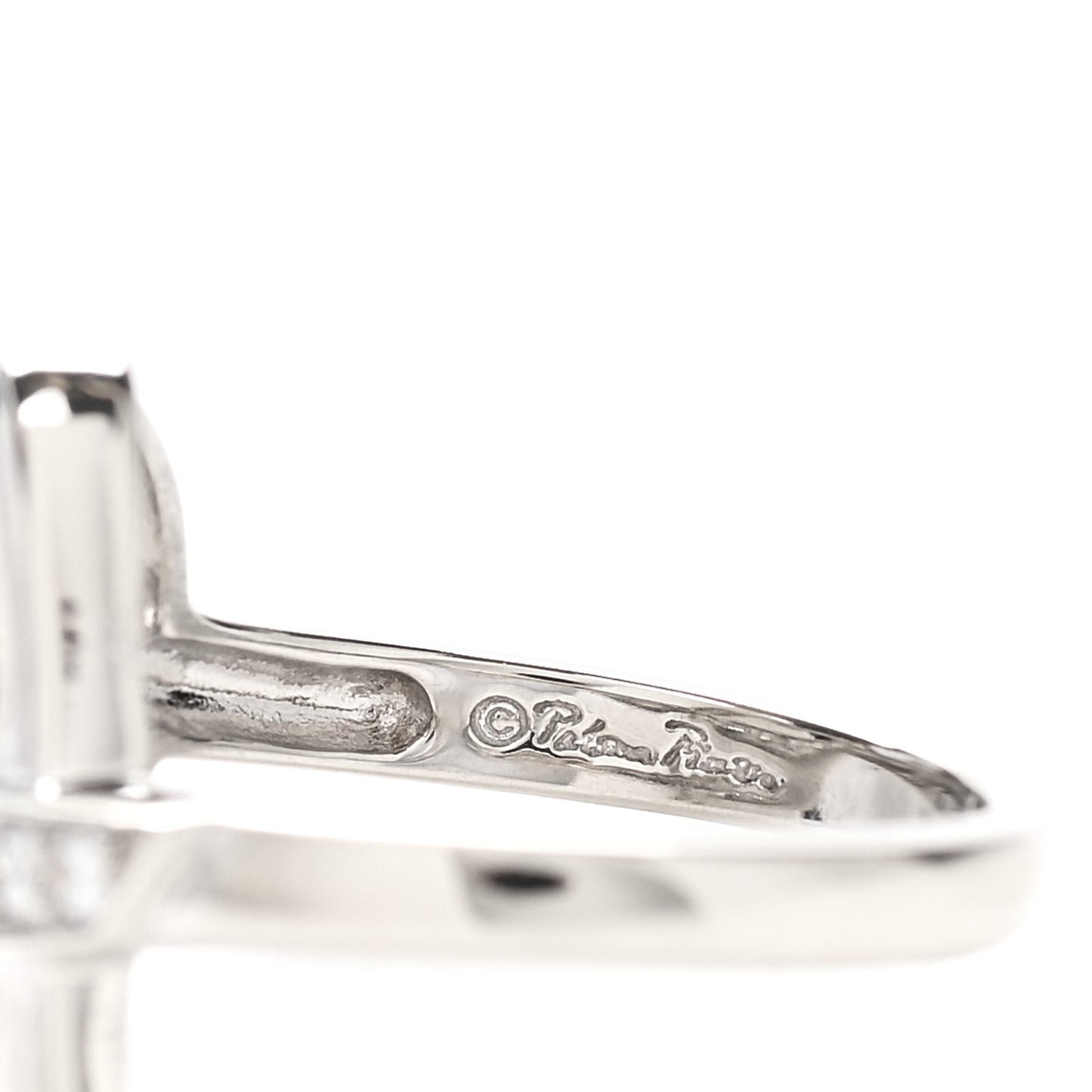 18K White Gold Diamond Paloma Picasso Loving Heart Ring 49 5