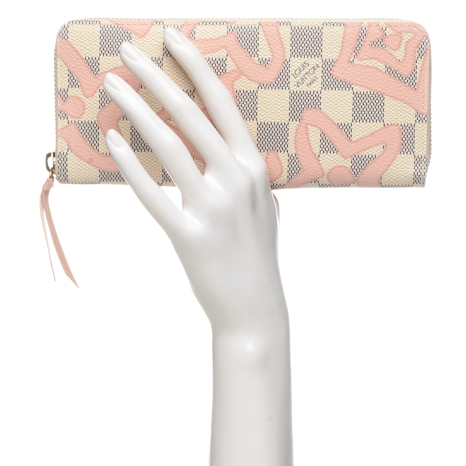 Louis Vuitton Damier Azur Tahitienne Clemence Wallet 2 of 6