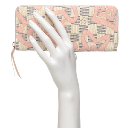 Louis Vuitton Damier Azur Tahitienne Clemence Wallet 2 of 6