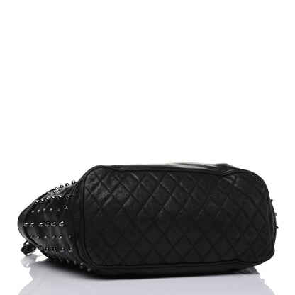 Jimmy Choo Lambskin Studded Blare Tote Black 4 of 19