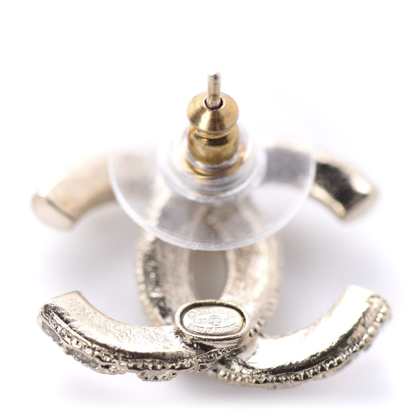 Crystal CC Earrings Gold