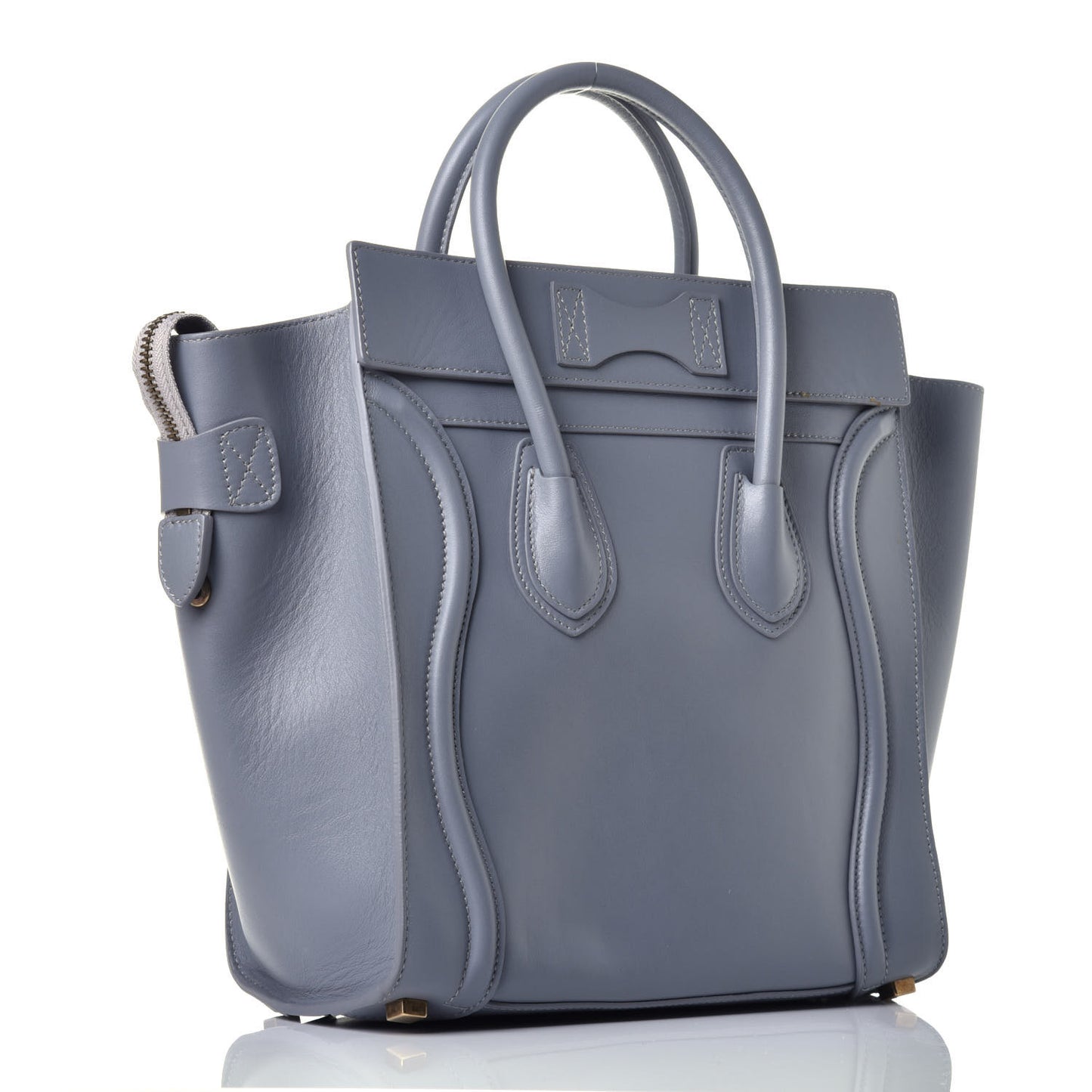 Palmelato Calfskin Micro Luggage Grey