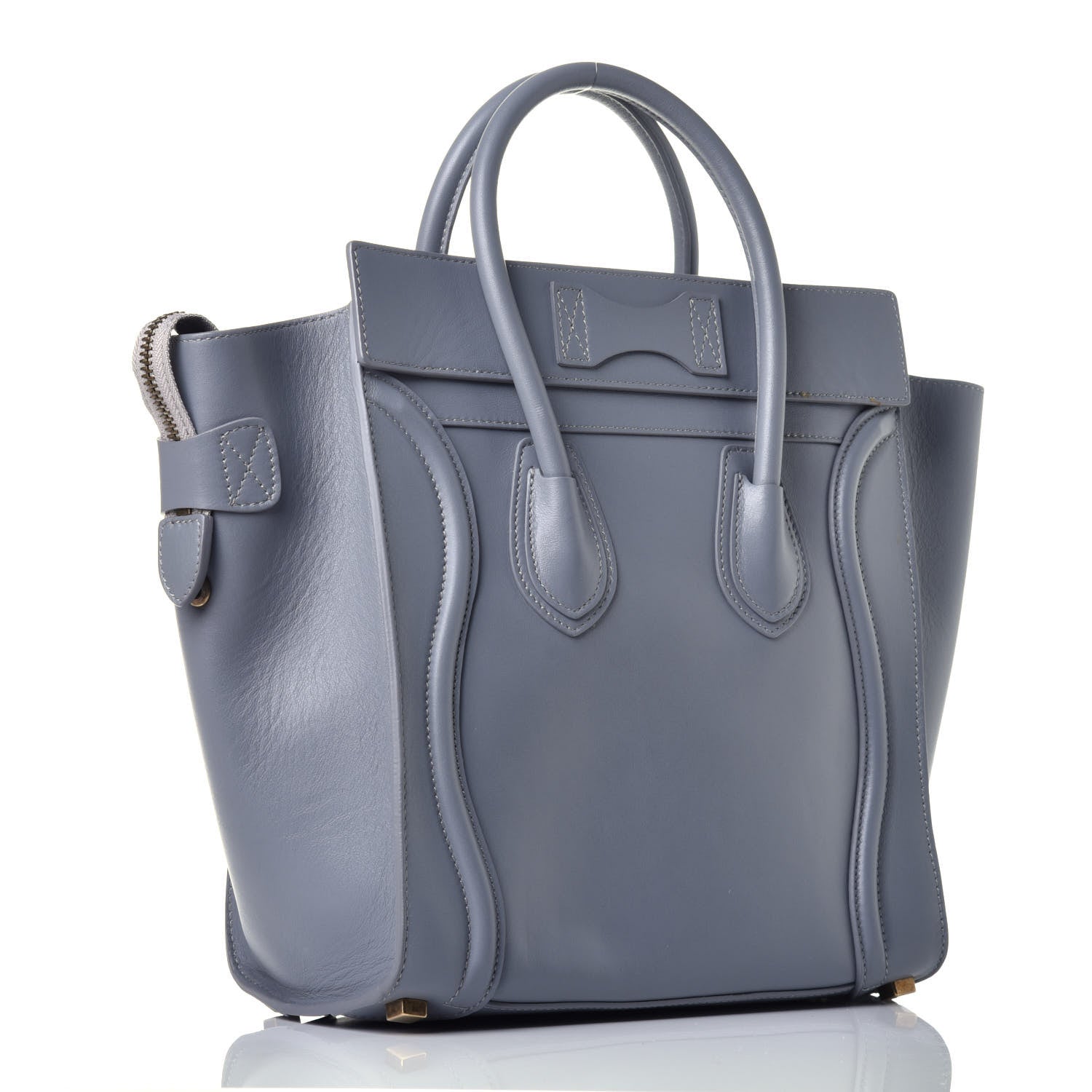 Celine Palmelato Calfskin Micro Luggage Grey 3 of 8