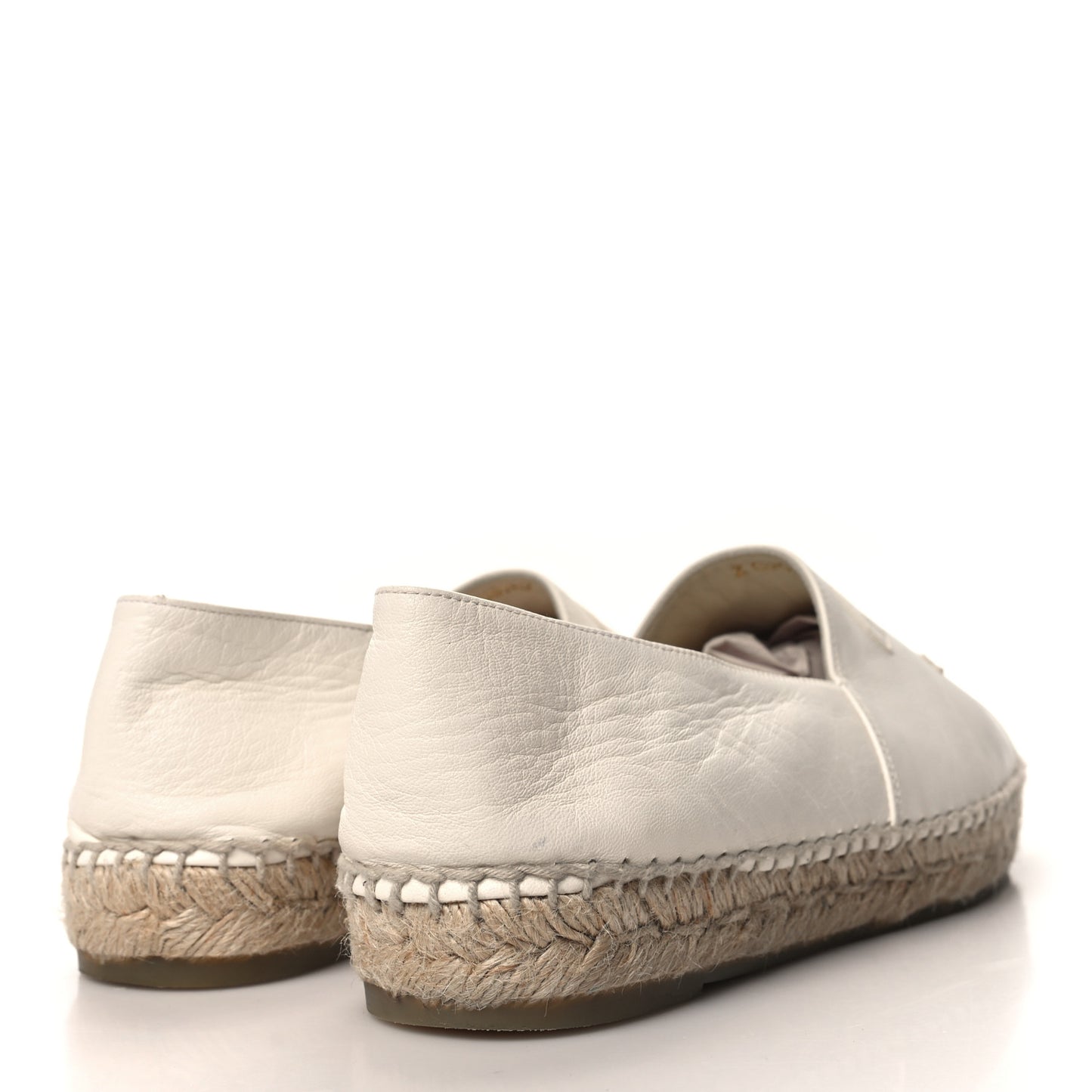 Lambskin CC Espadrilles 39 White