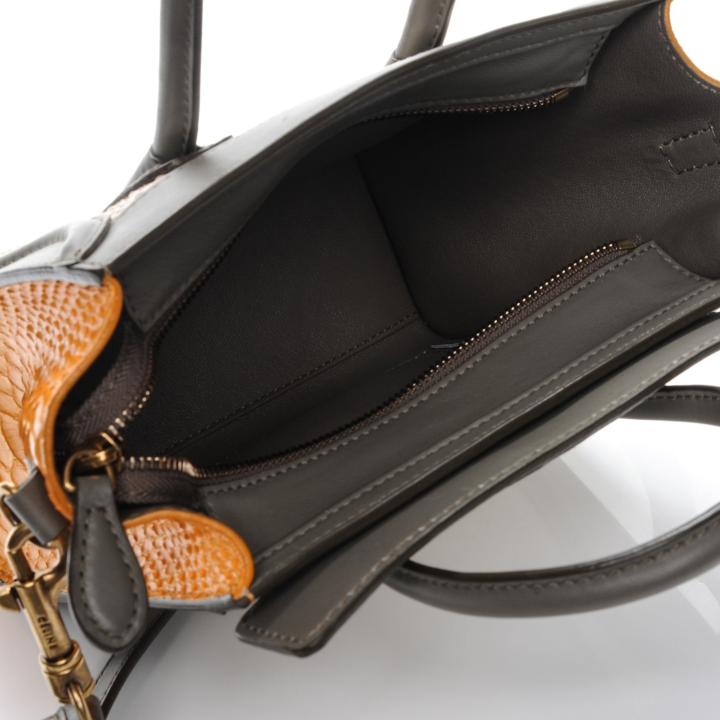 Python Nano Tri-Color Luggage Saffron