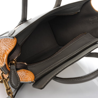 Celine Python Nano Tri-Color Luggage Saffron 5 of 7