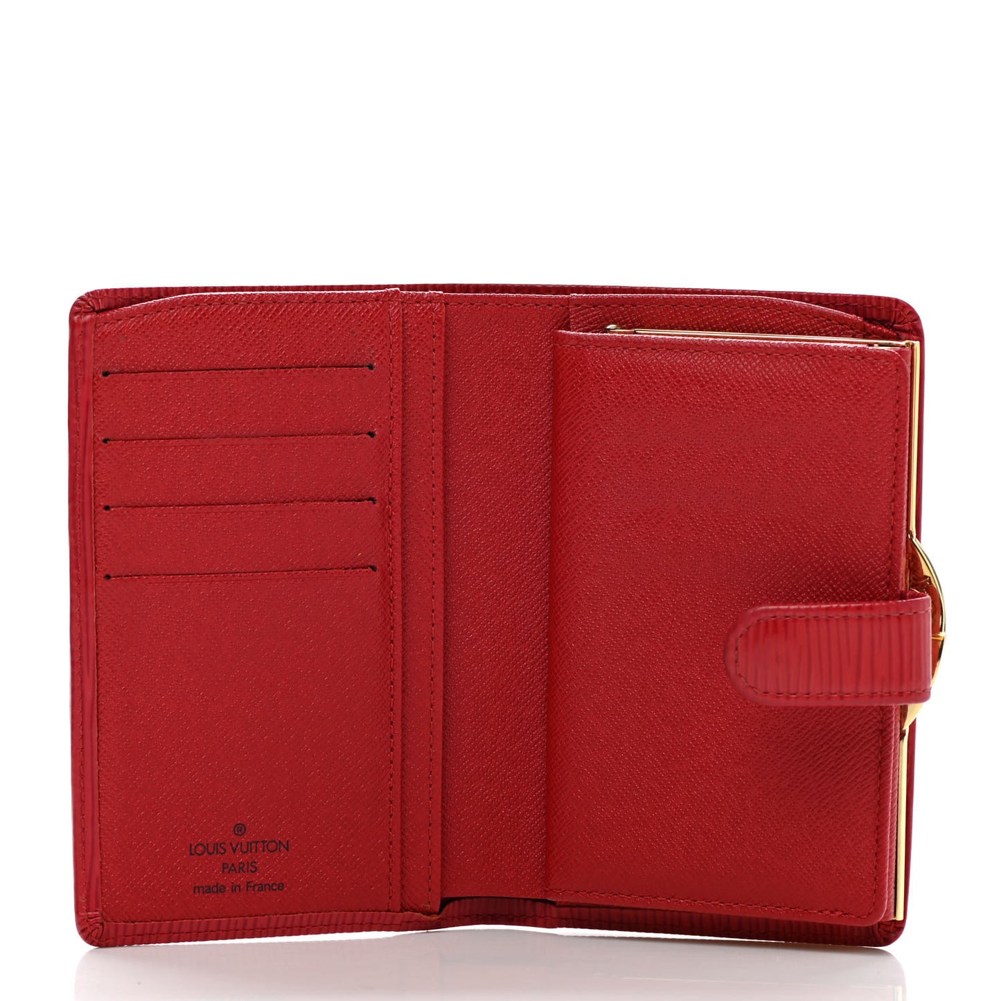 Epi French Purse Wallet Castillan Red