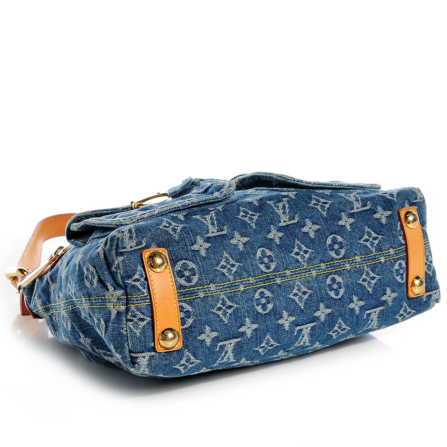 Louis Vuitton Monogram Denim Baggy PM Blue 4 of 7