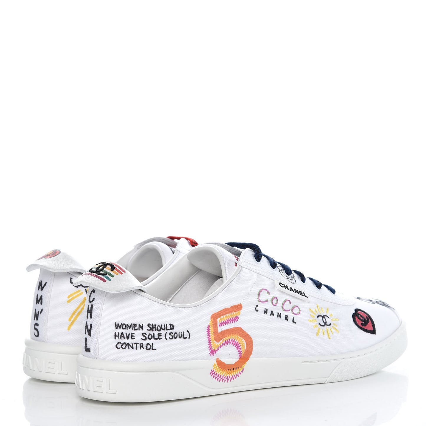 x Pharrell Williams Mens Canvas Graffiti Sneakers 44