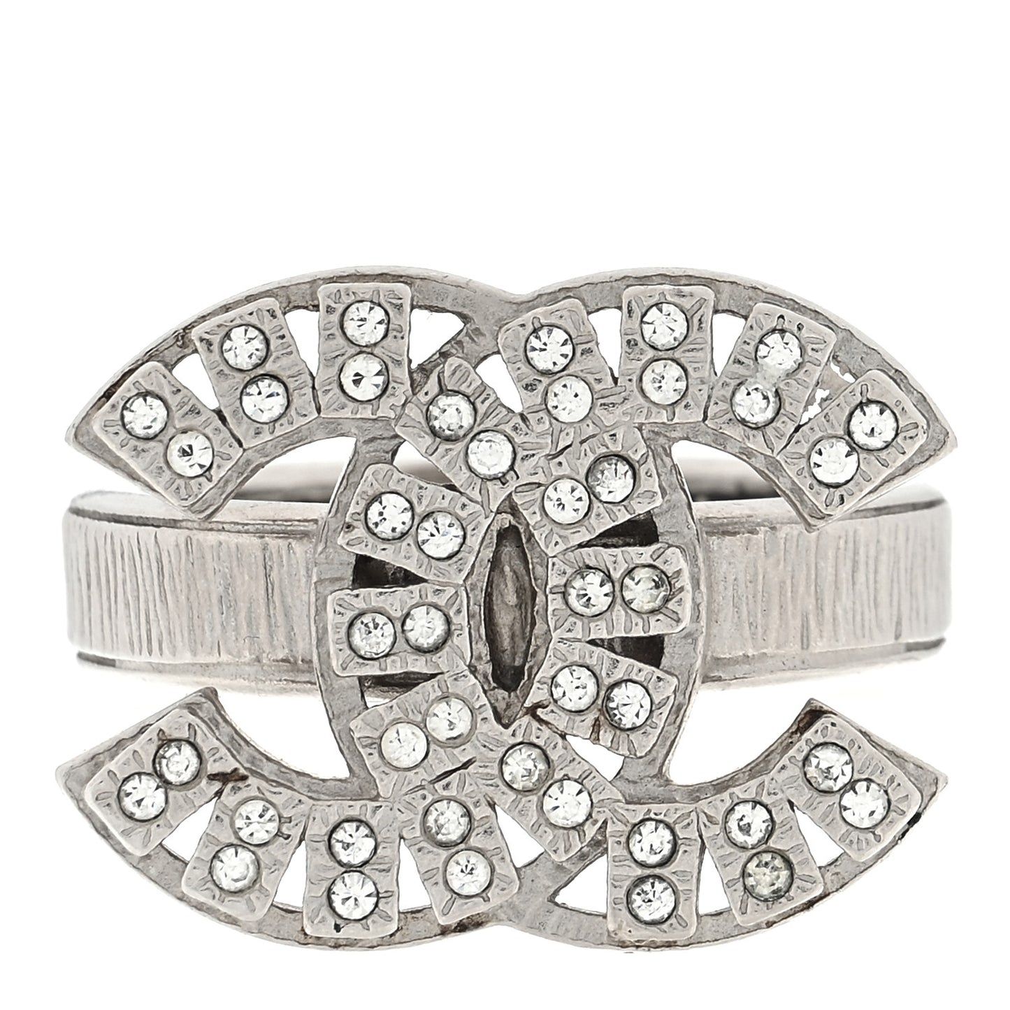 Crystal CC Ring 53 6.25 Silver