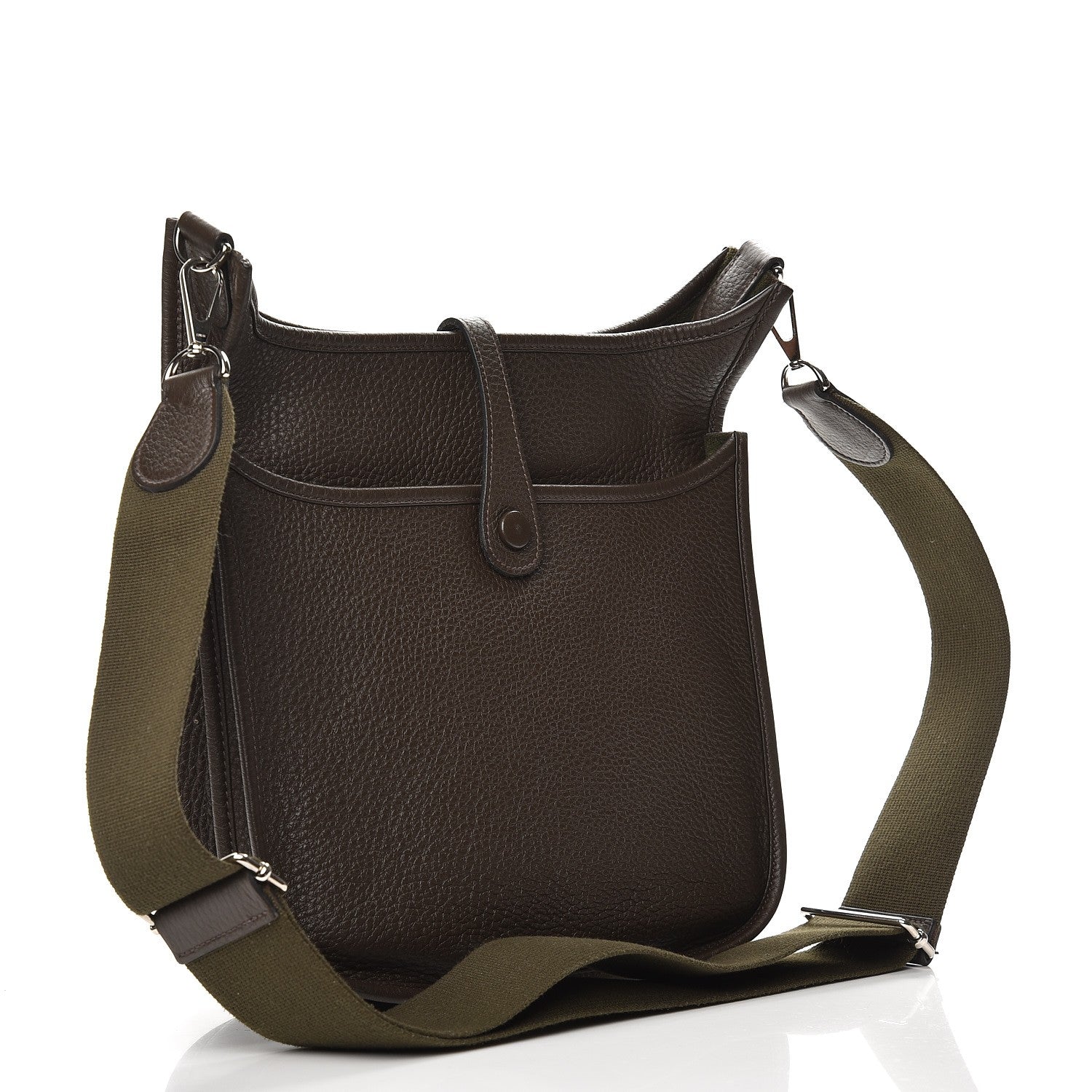 Hermes Taurillon Clemence Evelyne III PM Vert de Gris 3 of 8