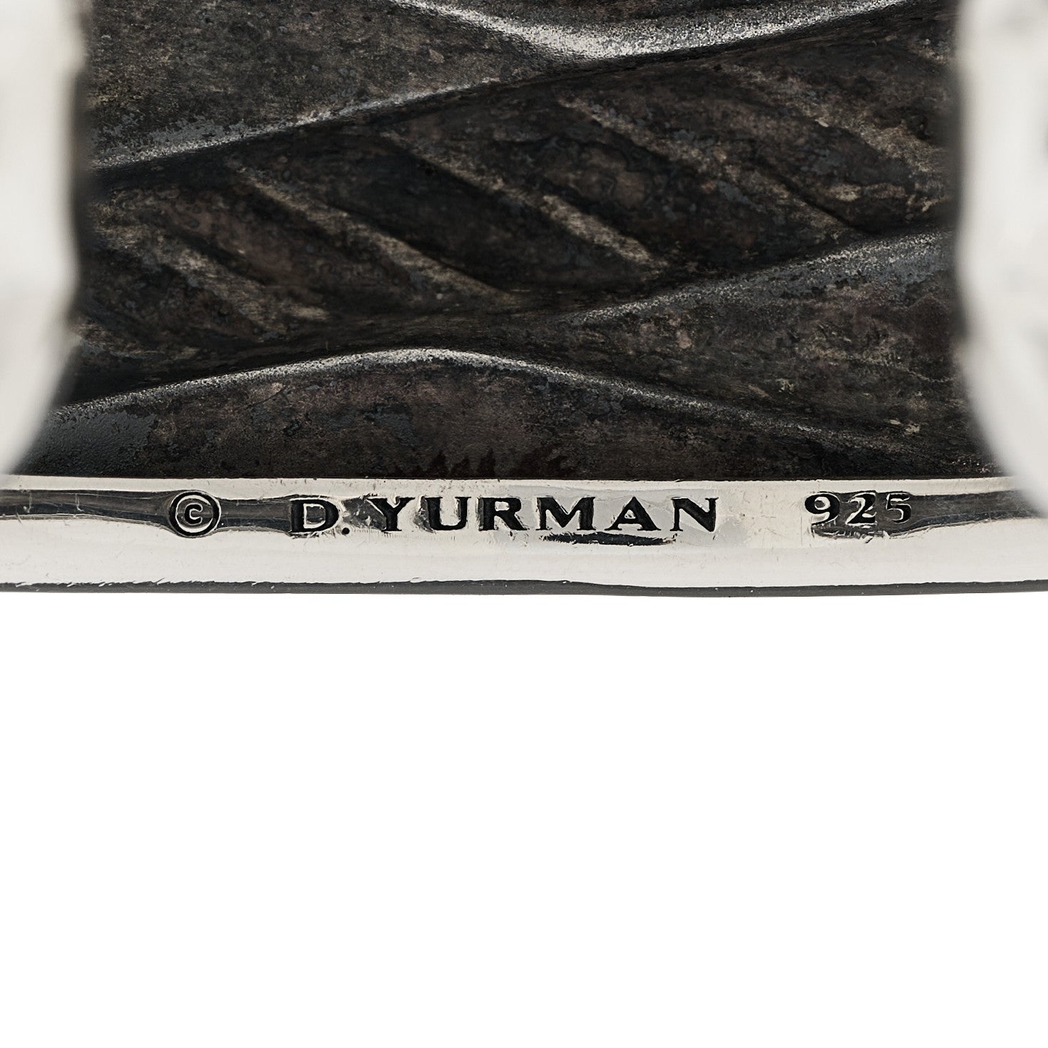 David Yurman Sterling Silver Crossover Cuff Bracelet 3 of 3