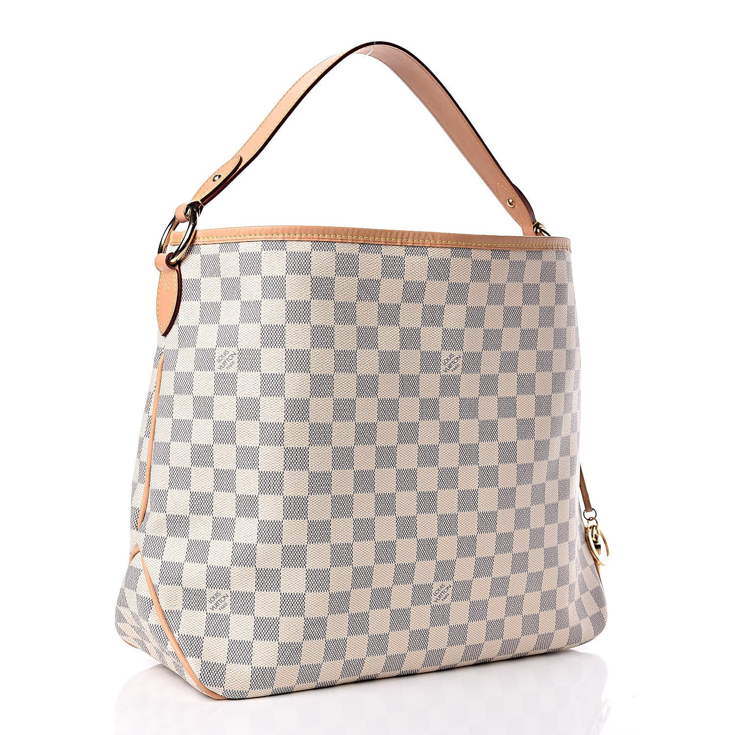 Louis Vuitton Damier Azur Delightful MM Rose Ballerine 3 of 11