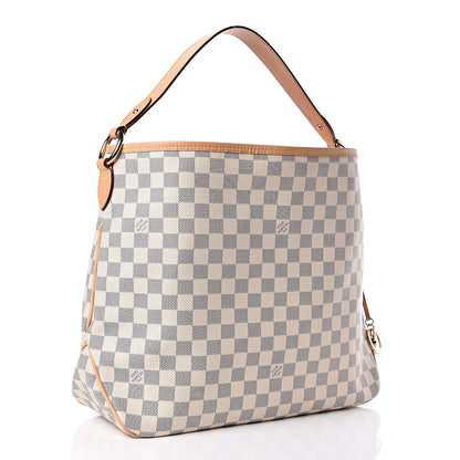 Louis Vuitton Damier Azur Delightful MM Rose Ballerine 3 of 11