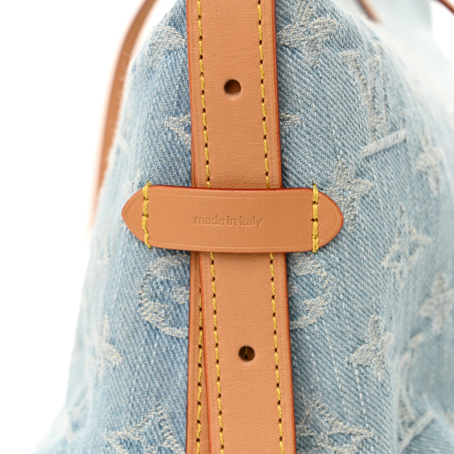 Monogram Denim CarryAll PM Sky Blue