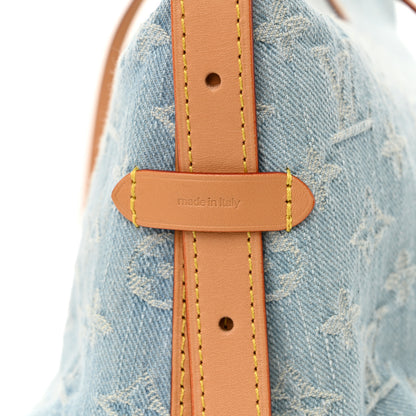 Louis Vuitton Monogram Denim CarryAll PM Sky Blue 7 of 11