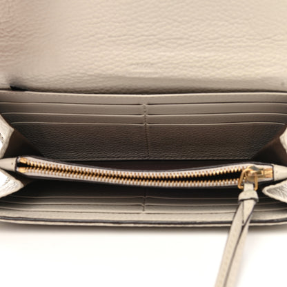 Chloe Calfskin Marcie Continental Flap Wallet Dove 5 of 9