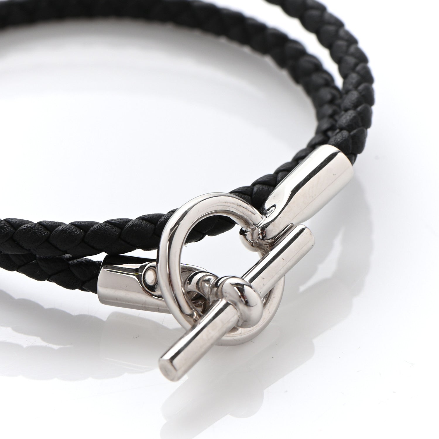 Hermes Swift Double Tour Glenan Bracelet T2 Black 4 of 6
