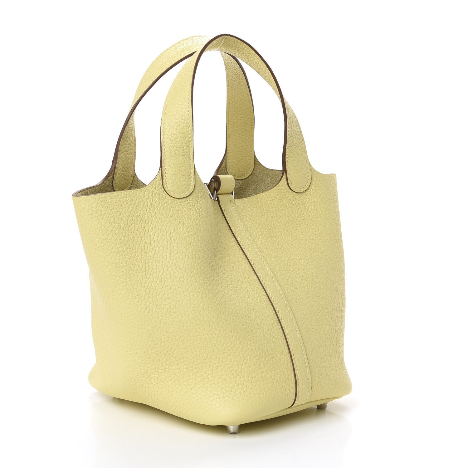 Hermes Taurillon Clemence Picotin Lock 18 PM Jaune Poussin 2 of 9