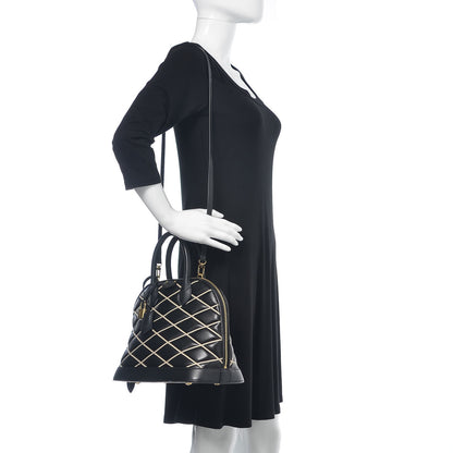 Louis Vuitton Lambskin Malletage Alma PM Black 2 of 20