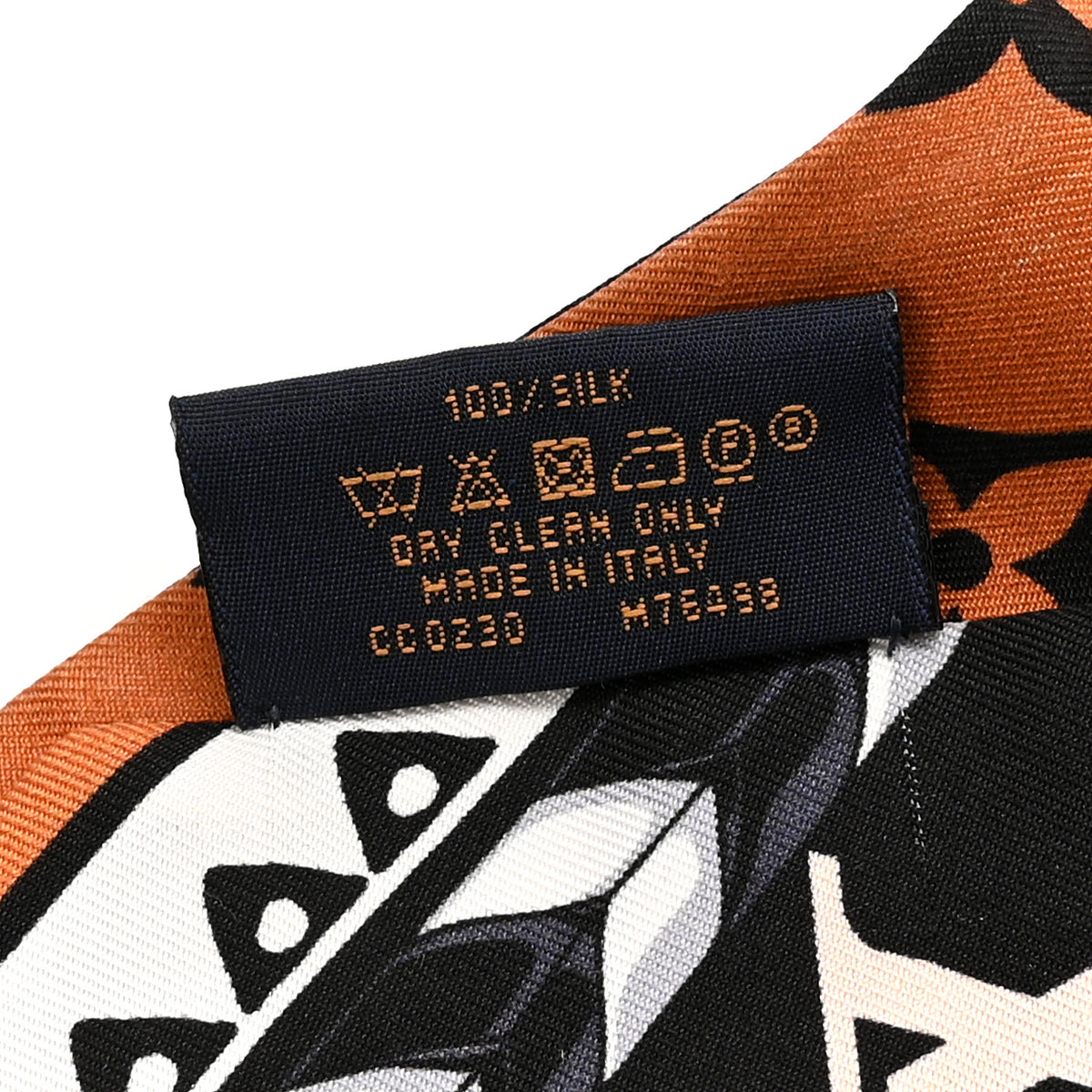 Louis Vuitton Silk Monogram LV Crafty Bi Color BB Bandeau Caramel Black 4 of 4