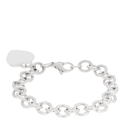 Tiffany Sterling Silver Heart Tag Charm Bracelet 2 of 3