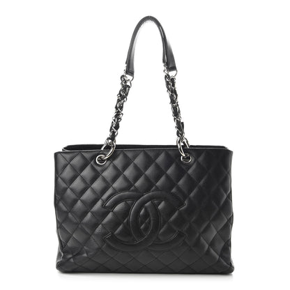 Chanel Caviar Quilted Grand Shopping Tote GST Black 1 of 10