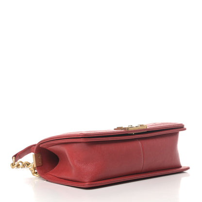 Chanel Caviar Quilted Medium Boy Flap Red 3 of 5
